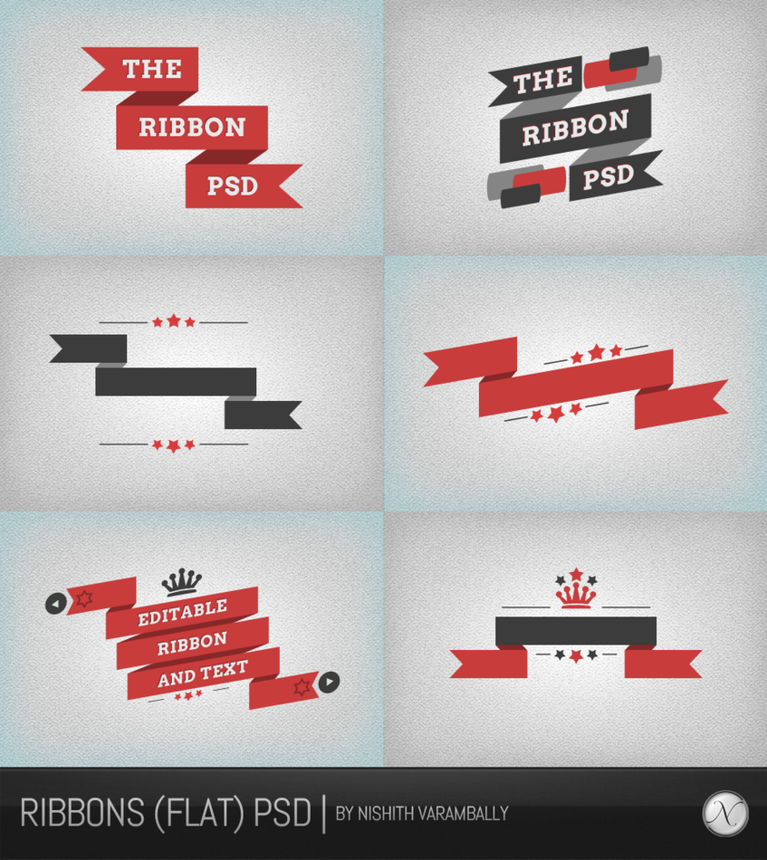Ribbon Psd Vector Files Psddude
